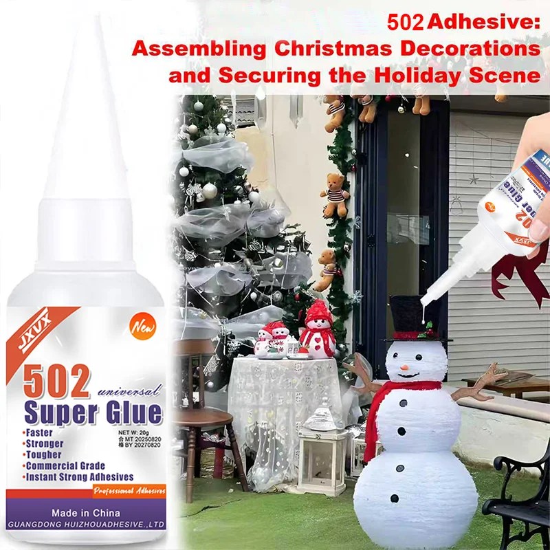 กาว 502 กาวอะคริเลต กาว 10 วินาที เหมาะสำหรับงานไม้ พลาสติก เซรามิก โลหะ ใช้งานง่าย อเนกประสงค์ ใช้ได้กับงานติดตั้งทั่วไป 1