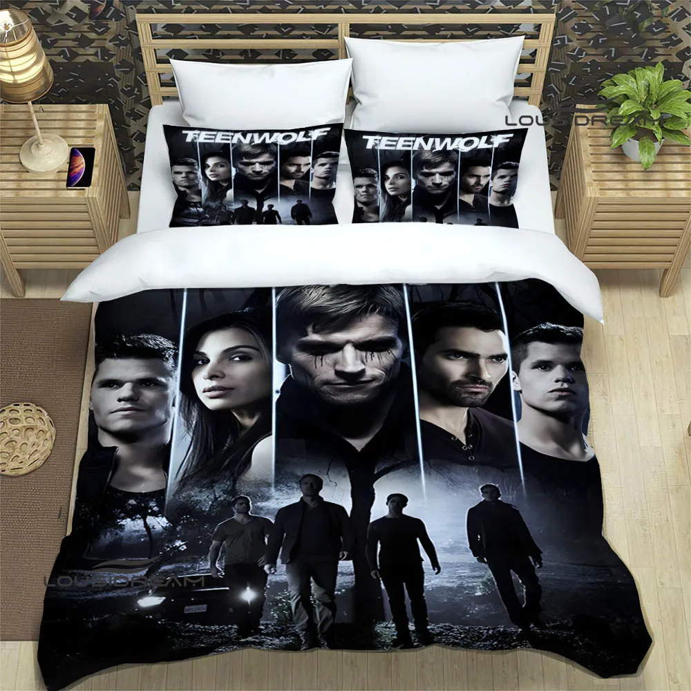 Teen Wolf Printed Bedding Sets exquisite bed supplies set duvet cover bed comforter set bedding set luxury birthday gift 5