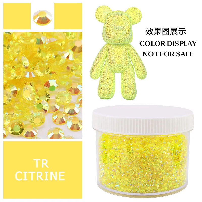 Large Box of Assorted Jelly AB Resin Non-Hot Fix Flat Back Rhinestones