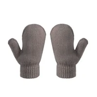 Cute Knitted Pompom Baby Hat Thick Warm Girl Boy Beanie Winter Ear Warm Cap Set Kids Gloves Hats Bonnet Muts For Newborn 6