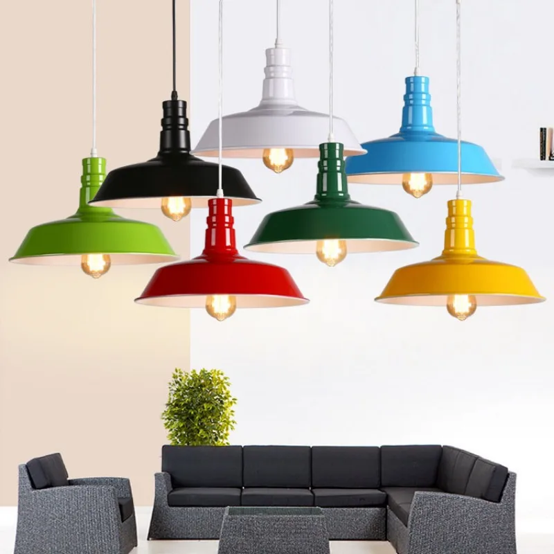 

2023 American Retro Chandelier Restaurant Home Decoration Iron Art Pendant Light Led Colorful Adjustable Lights for Living Room