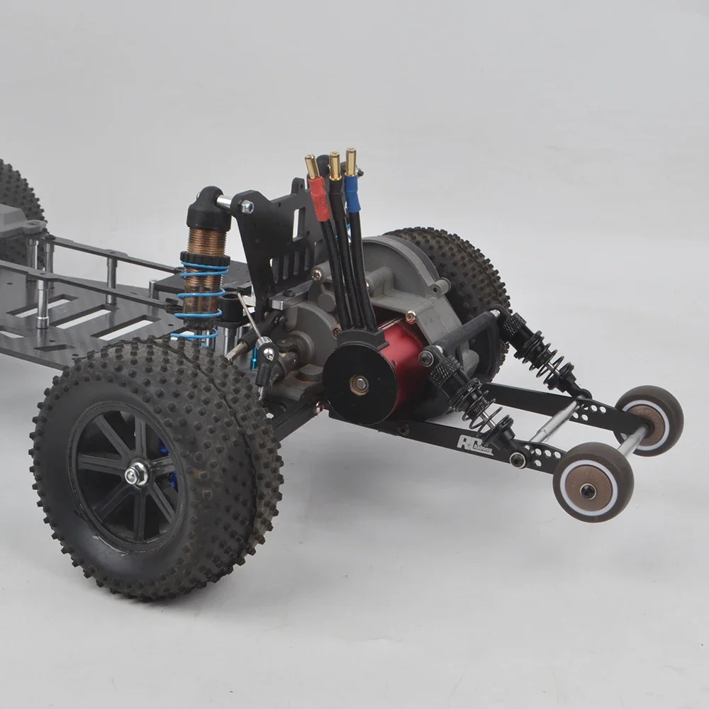 Wheelie Bar In Alluminio CNC Per Traxxas Drag Slash 1/10 2WD - Ricambio E Upgrade Rosso - 6