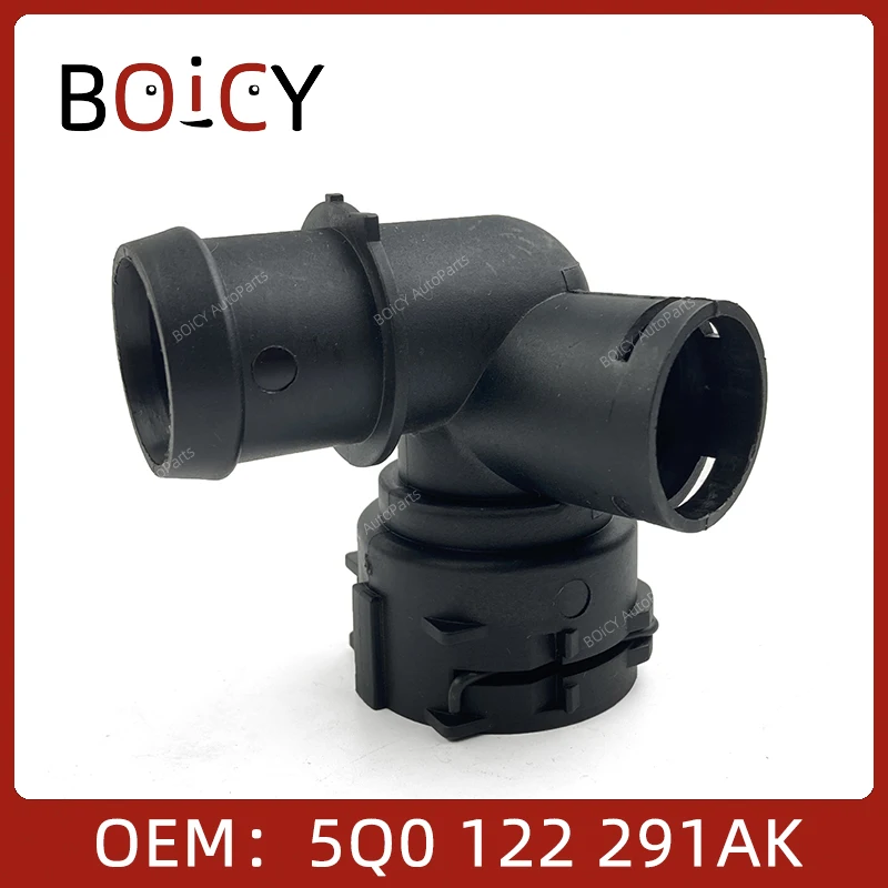 

Фланец Шланга охлаждающей жидкости для двигателя BOICY, соединитель для труб, подходит для Golf Caddy TAO Jetta Tiguan Touran A3 Q2 5Q0122291AK 5QD122291E
