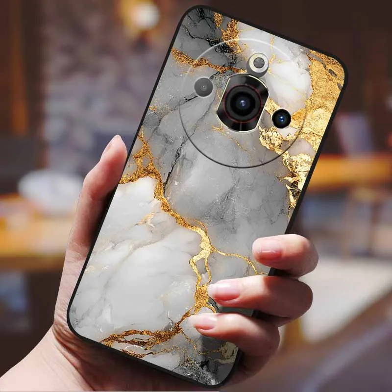 Cartoon Anime Shockproof Protective Phone Case - Black Bumper Cover