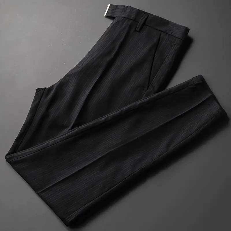 Tanie 2022 męskie biznesowe spodnie od garnituru mężczyźni wiosna jesień formalnym garnitur długie sklep
