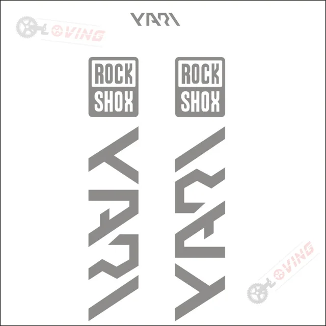 BUSEB Fahrrad Gabel Aufkleber Rockshox DOMAIN - Wasserdichte Decals Für Mountainbikes
