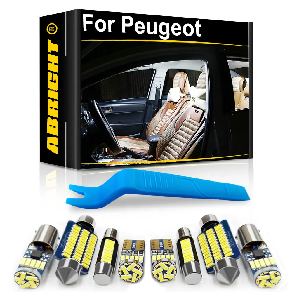 Ricambio Luci Targa Peugeot 207 2x Fanale Targa Posteriore LED Per Peugeot - Compatibile Con 1007, 106, 207, 3008, 307, 308, 406, 407, 508 Ricambio Luce Targa 207 308 407 - Foto 3