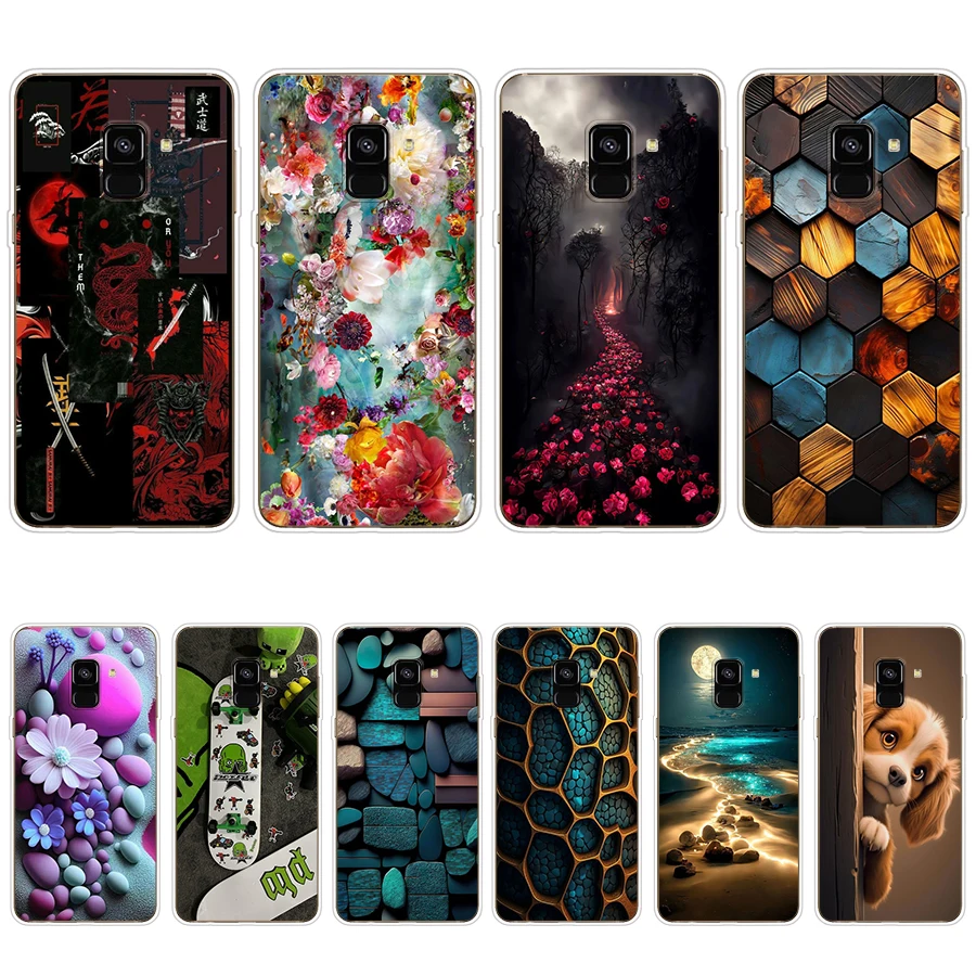 S1 Colorful Song Custodia Morbida In Silicone Tpu Cover Per Samsung Galaxy J6 2018/A6 2018/A8 2018/A8 Plus 2018