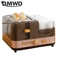 DMWD 4 In 1 Multifunction Electric Breakfast Machine Toaster Sandwich Machine Household Frying Pan Bread Maker Egg Steamer 2