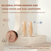 Acosound RIC 4 Channel earbuds Mini Digital Programmable Hearing Aids One Pair Comfortable Earphones Medical Audifonos For Deaf 2