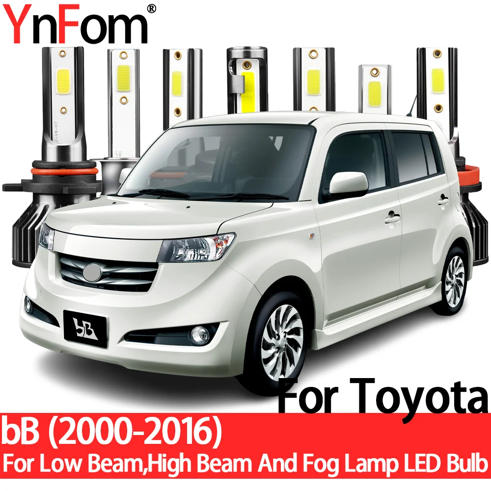 YnFom For Toyota bB 2000-2016 Special LED Headlight Bulbs Kit For