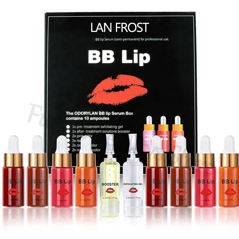 Korea Glow BB Lips Ampoule Serum Starter Set Semi-Permanent BB Lip Gloss Tinted Pigment Lasting Moisturizing Lip Care lip gloss lip makeup