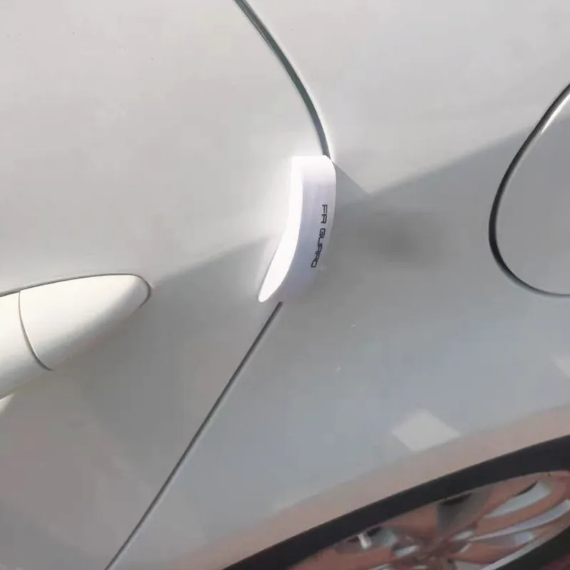 Set of 4 Car Door Edge and Mirror Protection Strips - Anti-Collision Rubber Guards