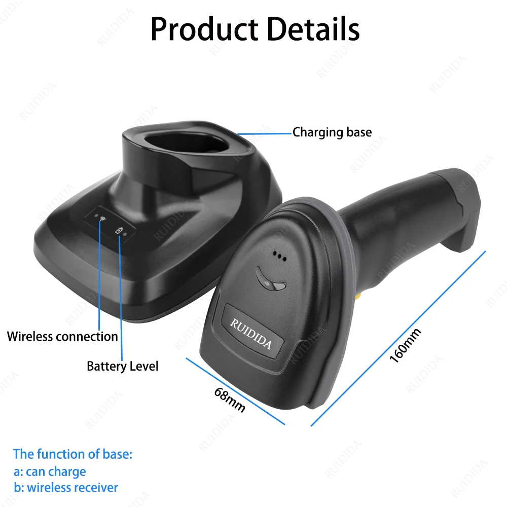 Code Reader Scanenr 1D/2D Handheld Scanner QR 2D Scanner Wired Barcode Reader Portable qr Scanner USB Code bar Scanner PDF417 handheld barcode scanner