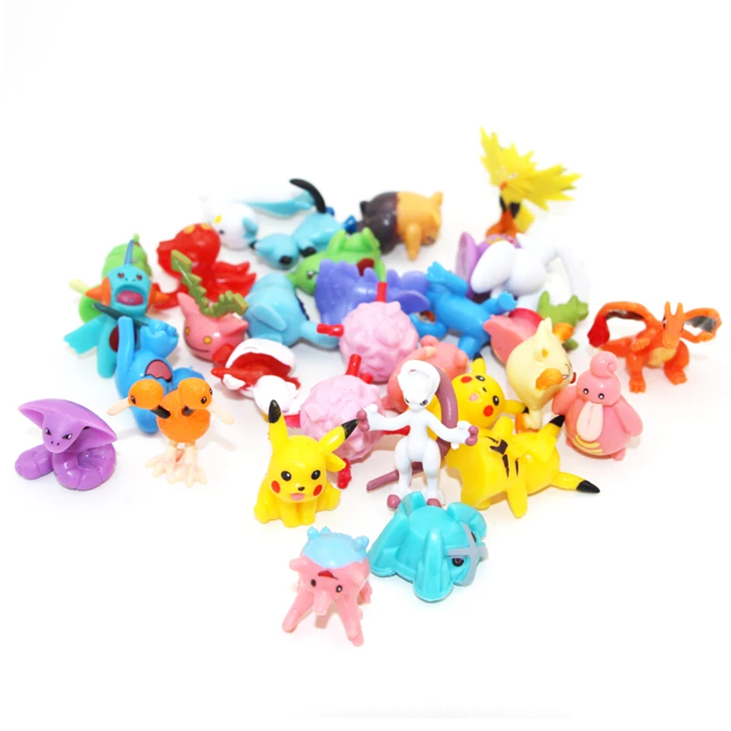 Set 24pcs/Bag Pokemon Figures Toy 2-3cm Bulk Anime Mini Doll Lot Pikachu  Figurine Small Pocket Monster Birthday Gift - AliExpress