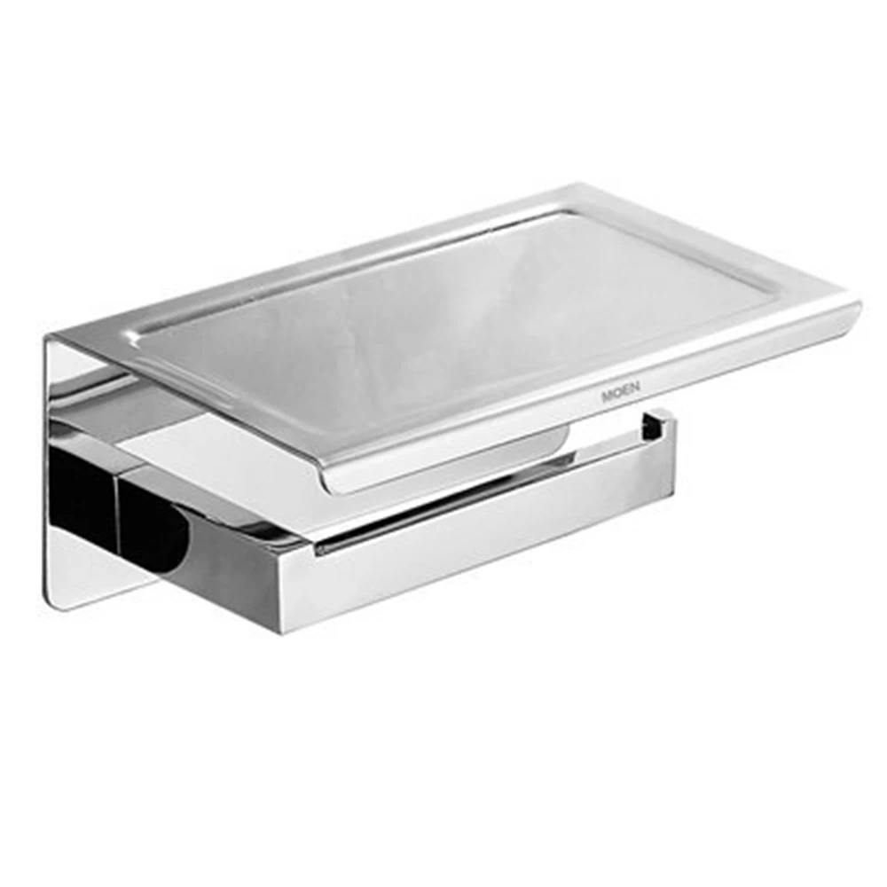 Stainless Steel Toilet Roll Paper Holder Self Adhesive Bathroom Punch