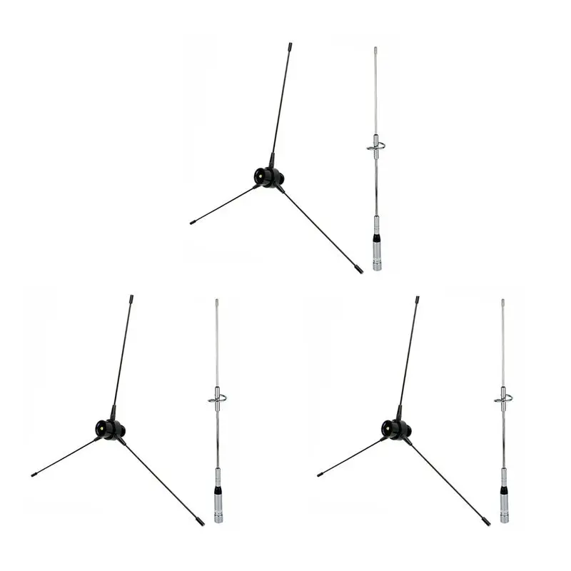 효율적인 6세트 전자 액세서리:3세트 안테나 UHF-F 10-1300Mhz 안테나 및 3세트 듀얼 밴드 안테나 UHF / VHF 144/430Mhz 2.1