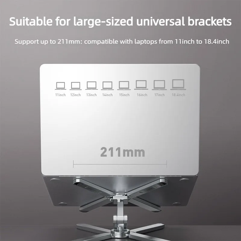 책상용 2-in-1 분리형 노트북 스탠드, 금속 접이식 노트북 라이저 홀더, 휴대용 데스크탑 태블릿 스탠드, 10-15.6인치 노트북용