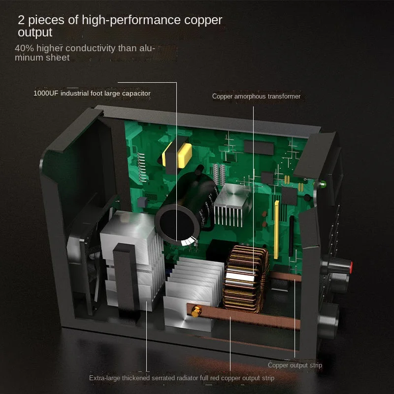 ZX7-250 1000UF industrial capacitor welding all copper 220V household small large capacitor portable portable welding machine 4