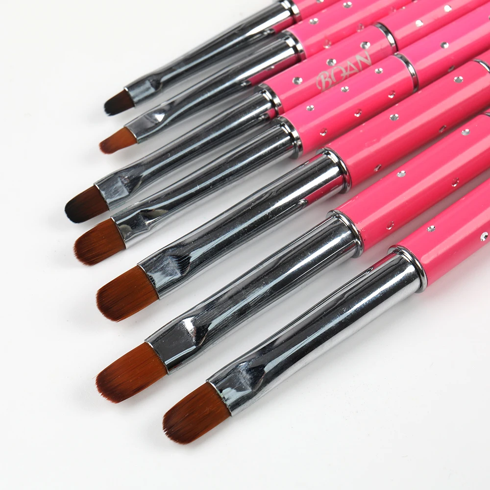 ANGNYA Nail Brush Oval Nail Art Brush For Manicure Pattern Phototherapy Acrylic UV Gel Extension Builder Drawing Painting Pen 4