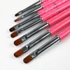 ANGNYA Nail Brush Oval Nail Art Brush For Manicure Pattern Phototherapy Acrylic UV Gel Extension Builder Drawing Painting Pen 4
