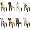 Spandex Chair Covers Geometric Elastic Chair Slipcover Case Protector for Hotel Banquet Wedding Dining Room Decoration 1