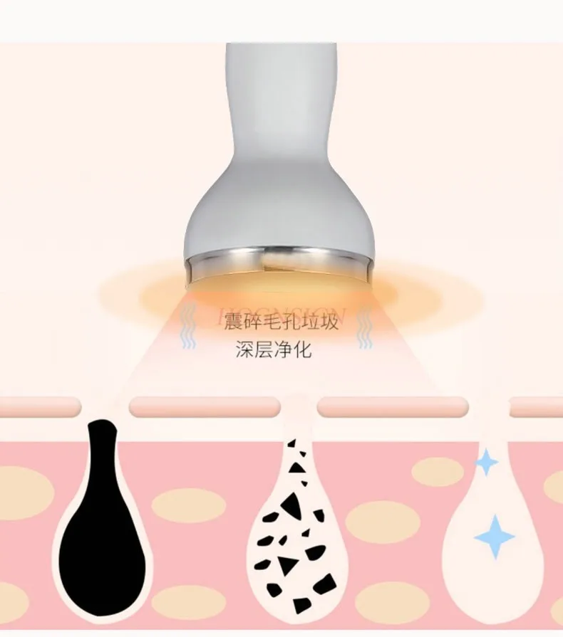 Ultrasonic facial cleanser beauty instrument facial pore cleaner