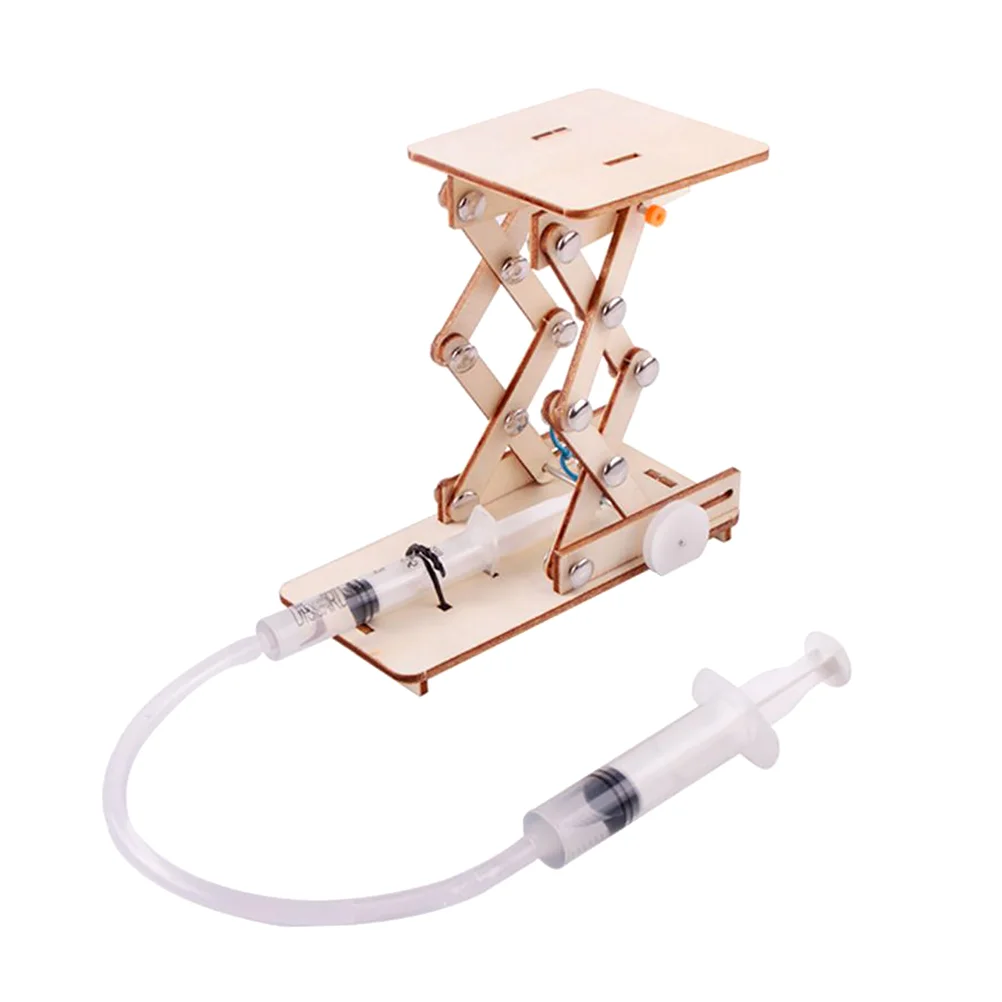 

Lifts Assembly Hydraulic Model Toy Science Experiment Kit Wood Elevator Wooden Experimental Scientific Educational