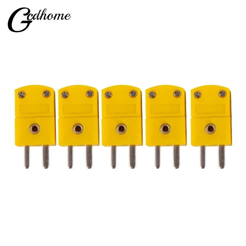 

5Pcs K Type Male Mini Connectors Plug Thermocouple Temperature Sensors