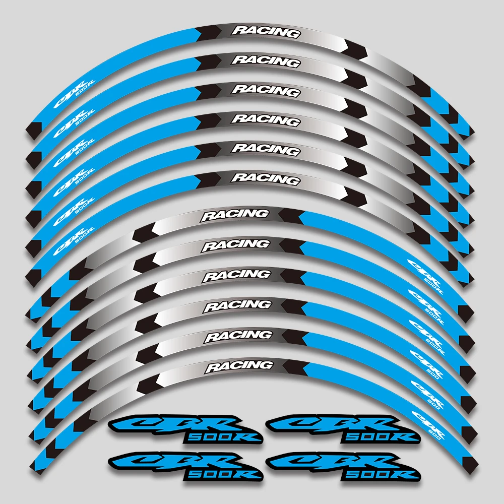 ForHONDA CBR500R CBR 500R 500 r Motorcycle Accessories Wheel Stickers Rim Tire Reflective Stripe Sticker Decorative Decals Tape