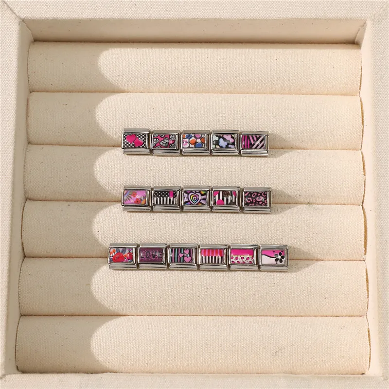 Personalized DIY Pink Charm Bracelet