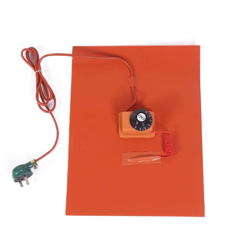Silicone Heating Pad Electric Heater Plate Mat W/ 3M Adhesive Sticker ...