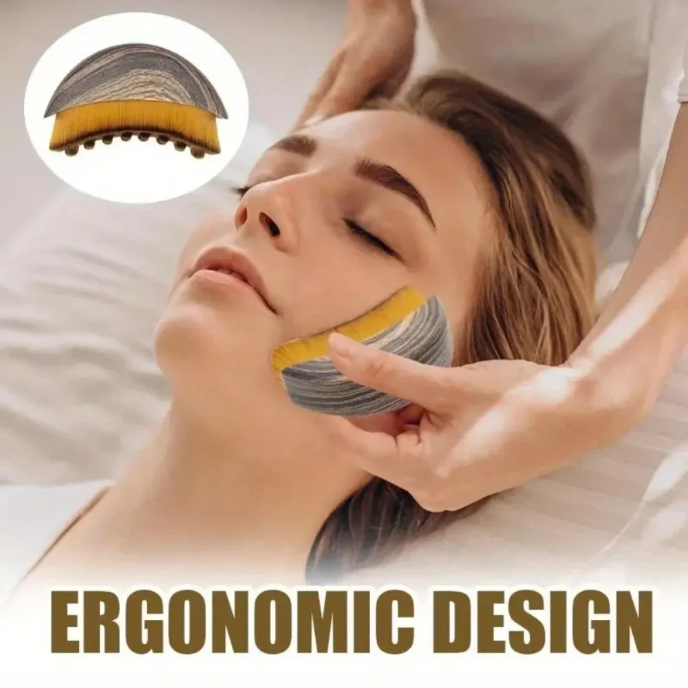Professional Lymphatic Contour Face Brush for Jawline Sculpting & Drainage - View 5