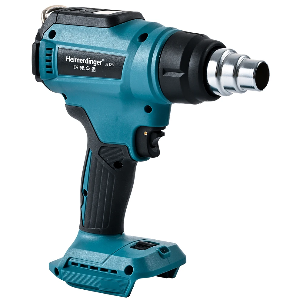 18V Cordless Heat Gun Shrink Wrapping Tool Hot Air Gun Air Dryer Soldering Thermal Blower with LED display, No battery 5