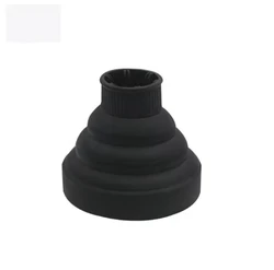 Universal Adjustable Silicone Hairdryer Diffuser - Temperature Resistant Salon Tool (Black)