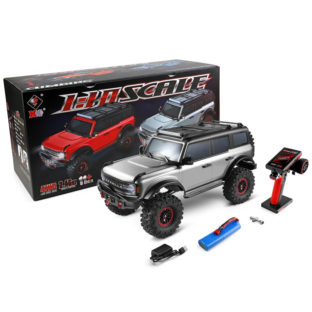 WLtoys 1:10 Electric Climbing Car 104020 4WD  Professional 2.4G Independent 3Ch Receiver 100M 3000mAh Off-Road Vehicle Toys 6