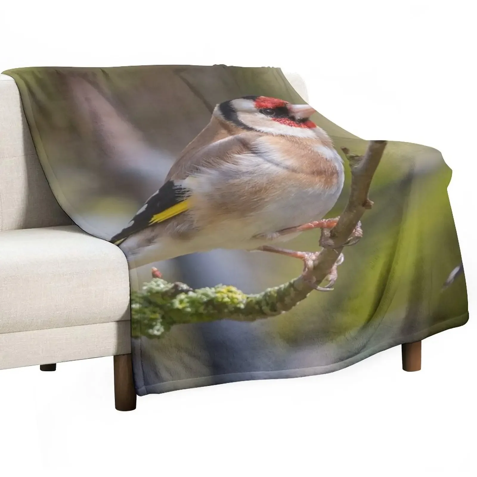 

Goldfinch Throw Blanket Beautifuls Sofa Throw Nap Plaid on the sofa Blankets