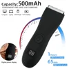 Men's Electric Groin Hair Trimmer Pubic Hair Removal Intimate Areas Body Grooming Clipper Epilator Rechargeable Shaver Razor 6