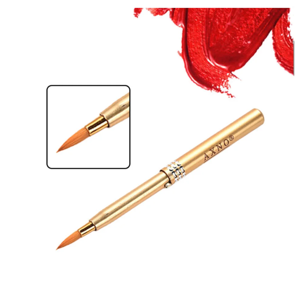 

Single-Head Gloss Lip Brush Portable Retractable Lipstick Brush with Lid High Quality Makeup Mini Lip Brush Beauty Tool