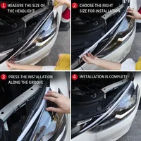 2Pcs 12V Led Guide Strip Headlight for Car Daytime Running Lights Turn Signal Bulb DRL Sequential Switchback 30cm/45cm/60cm 3