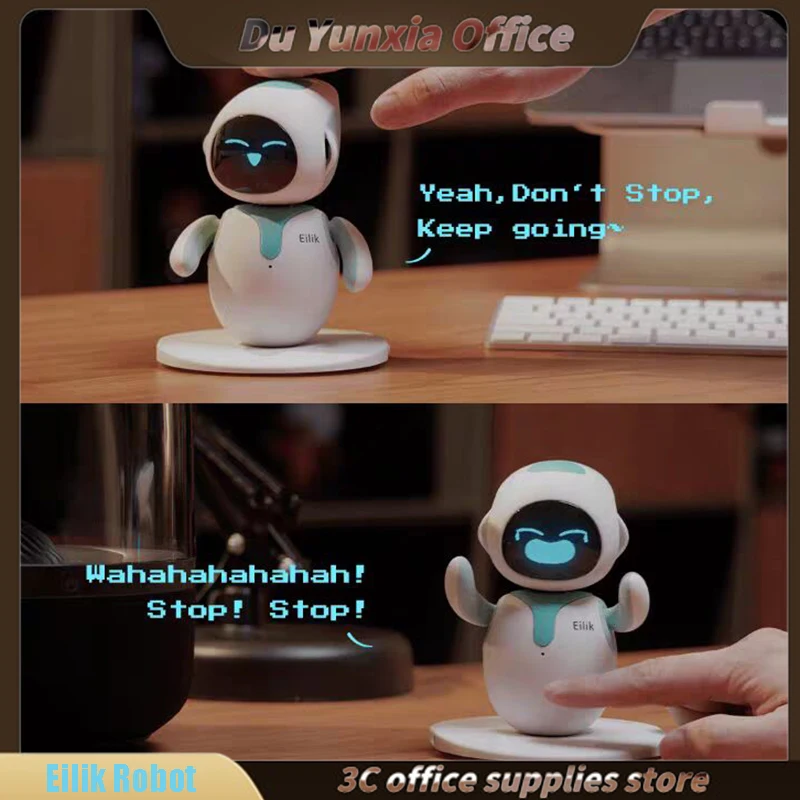 

New Eilik Robot Emotional Interaction Smart Companion Pet Robot Electronic Creative Study Desktop Companion Christmas Toys Gifts
