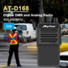 Anytone AT-D168 UHF 400-480MHz Walkie Talkie 5W 256Ch AES256 ARC4 Encryption Digital DMR & Analog DTMF 2Tone 5Tone Two Way Radio 1
