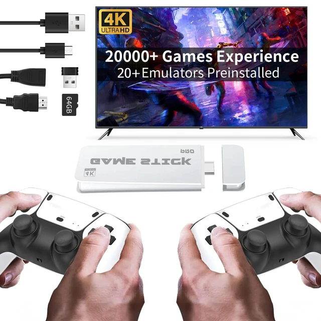 Console de jeu vidéo rétro M15, manette sans fil 2.4G, stick de jeu TV, 20000 jeux classiques, console de jeu pour deux joueurs 1