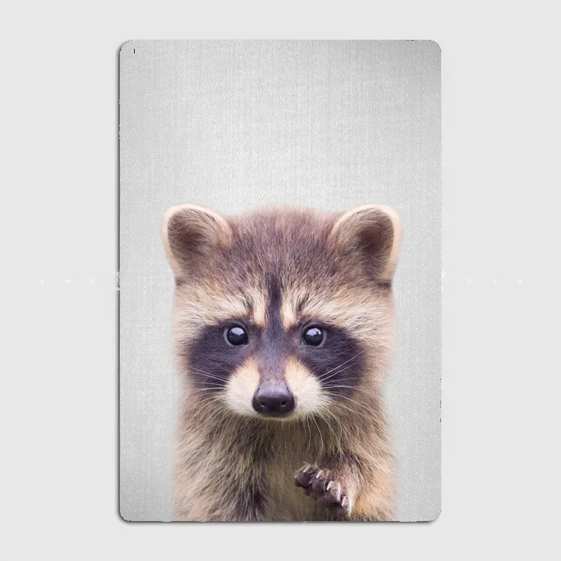 

Декоративная панель с изображением енота, яркий рыцарь, декоративная панель с героями и пейзажем для винтажного дома и бара, Настенный декор