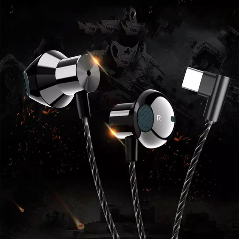 2022 New Bass Stereo HIFI Type C In-ear Earphones with Mic 3.5 Wired Handfree Earbuds for Xiaomi Mi Redmi Huawei Gaming Headset best buy headphones