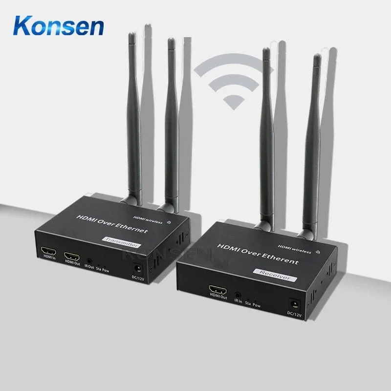 200M Wireless Hdmi Extender 1080P Wifi Hdmi Wireless Extension Video Transmit Support 1 Tx A Multi Rx Con Hdmi Loop Ir Remote