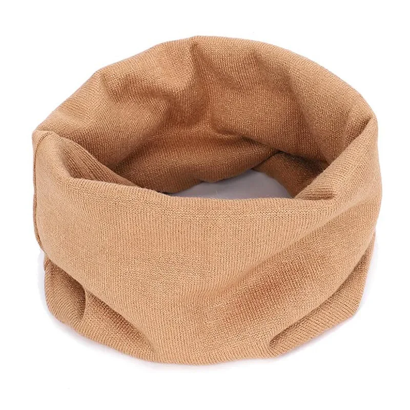 New Cashmere Winter Scarf for Boys Girls Women Men Knitted Scarves Unisex Elastic Mufflers Children Autumn Crochet Baby Scarf