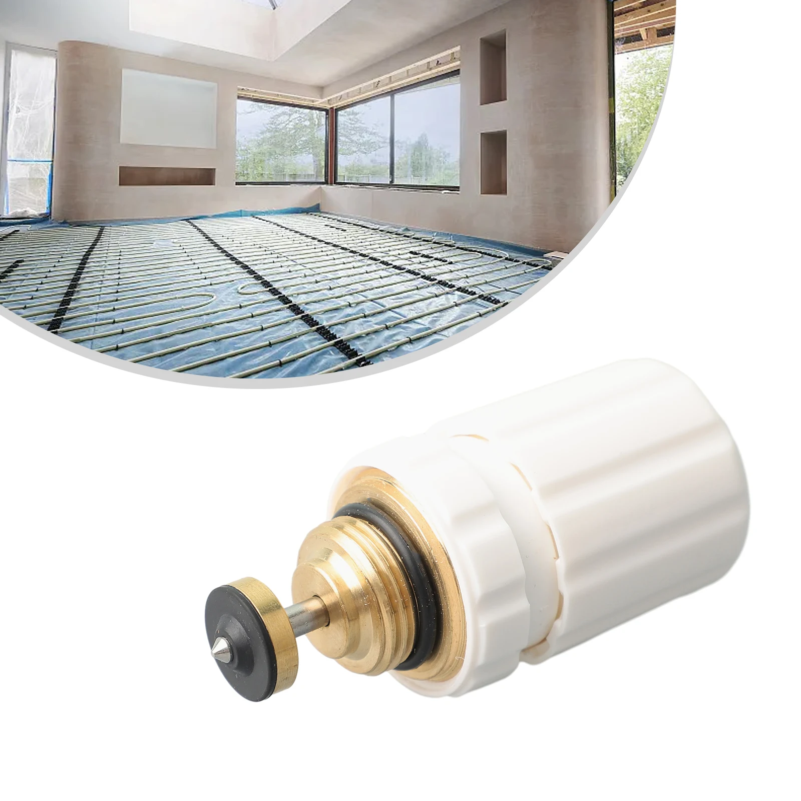 

G1/2 X G3/4 Brass Valve Insert For Underfloor Heating Spreader Heating Circuit Distributor Automatic Spring Valve Core