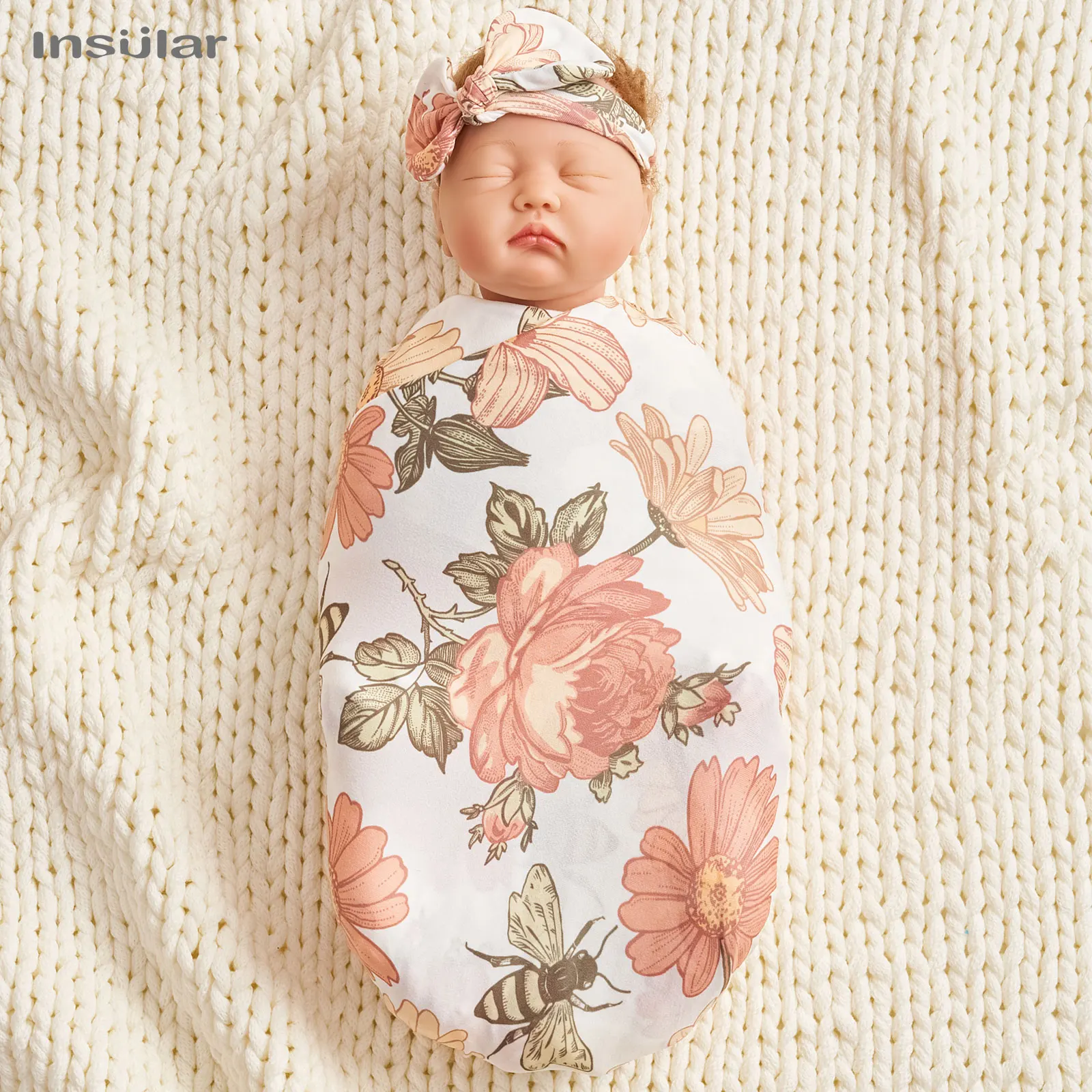 New Born Baby Blankets Polyester Infant Kids Boys Girls Swaddle Wrap Quilts Covers 80*80cm Toddler Blanket