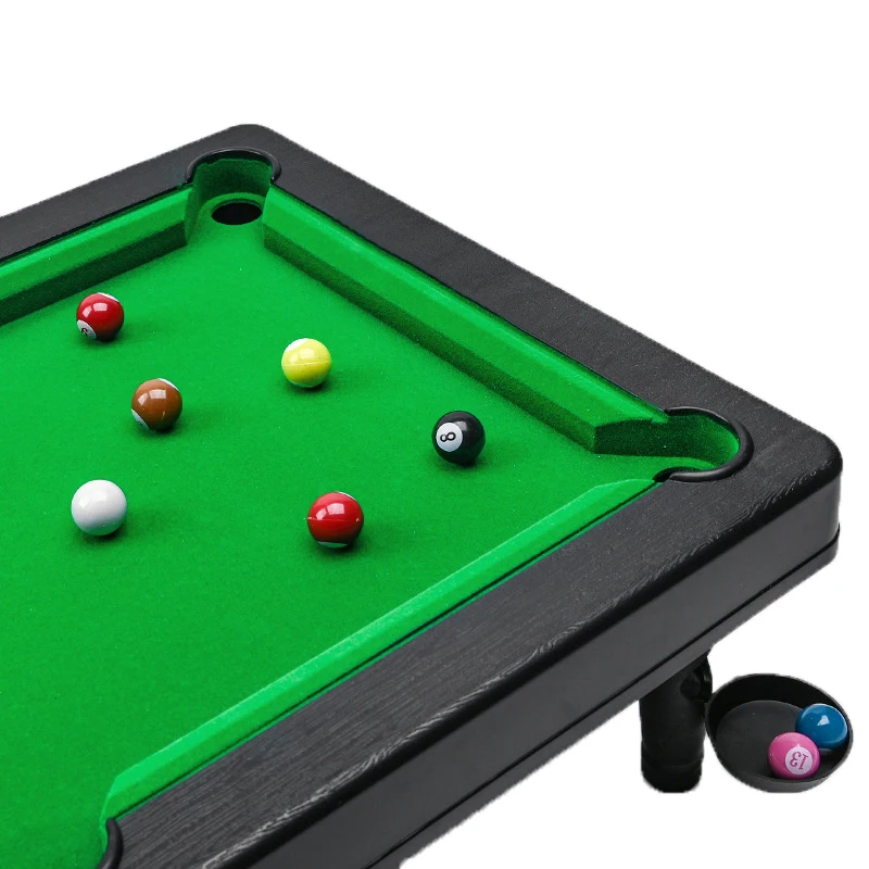 

Travel Puzzle Props Children's Simulated Billiard Toy Kids Table Mini Game Desktop Miniature Pool Plastic Billiards